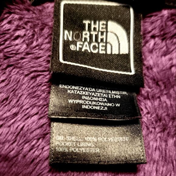 The North Face Fleece Hooded Full Zip Jacket Purple Size S/P - Picture 6 of 7